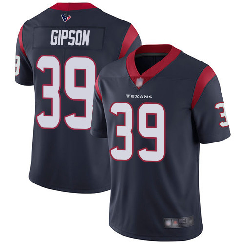 Houston Texans Limited Navy Blue Men Tashaun Gipson Home Jersey NFL Football #39 Vapor Untouchable